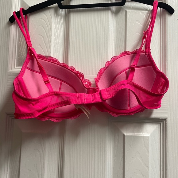 EUC Victoria’s Secret Size 36C hot pink lace bra. Very comfortable and cute - Picture 2 of 6